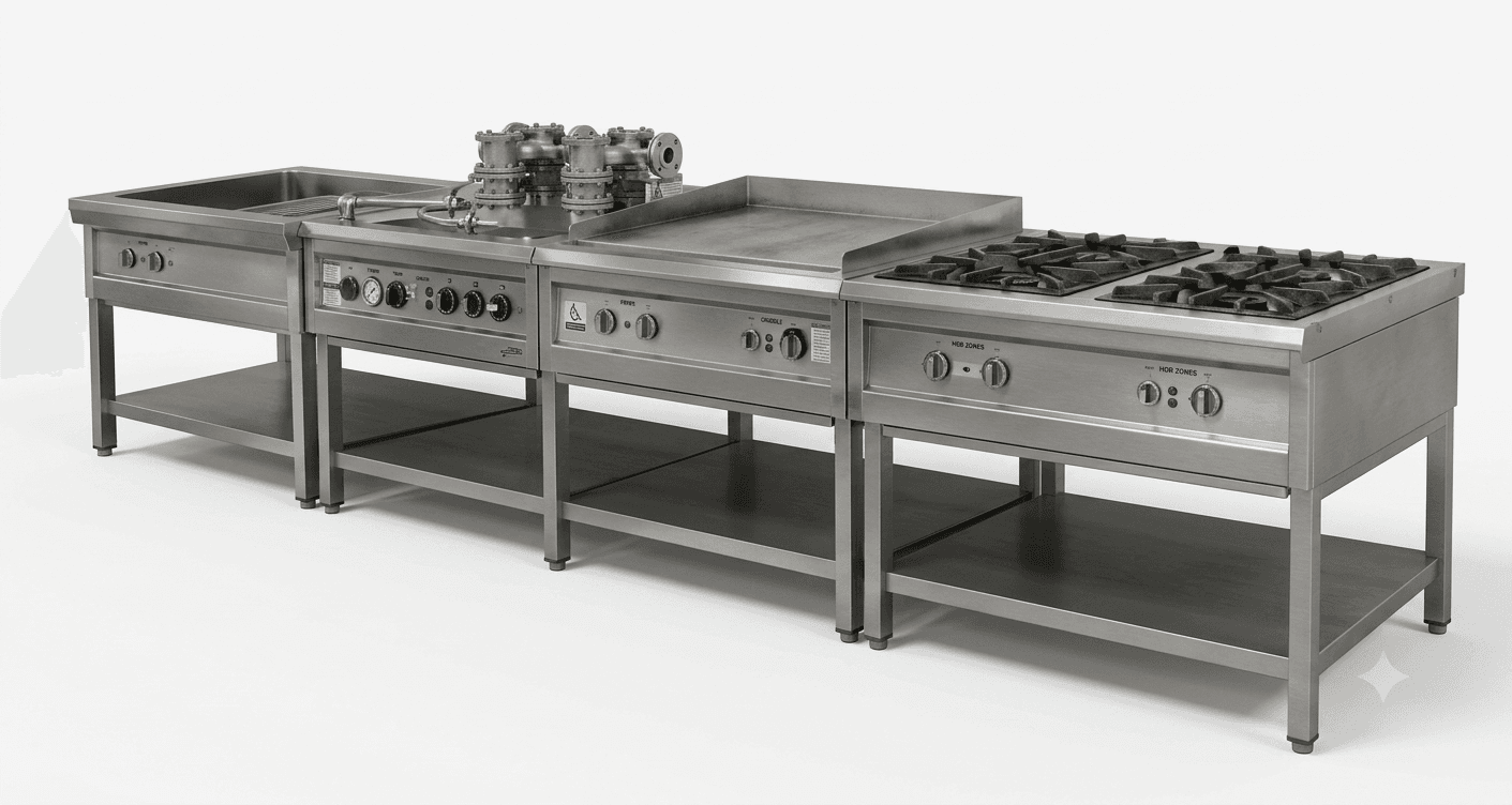 Combined Wall-Type Cooker