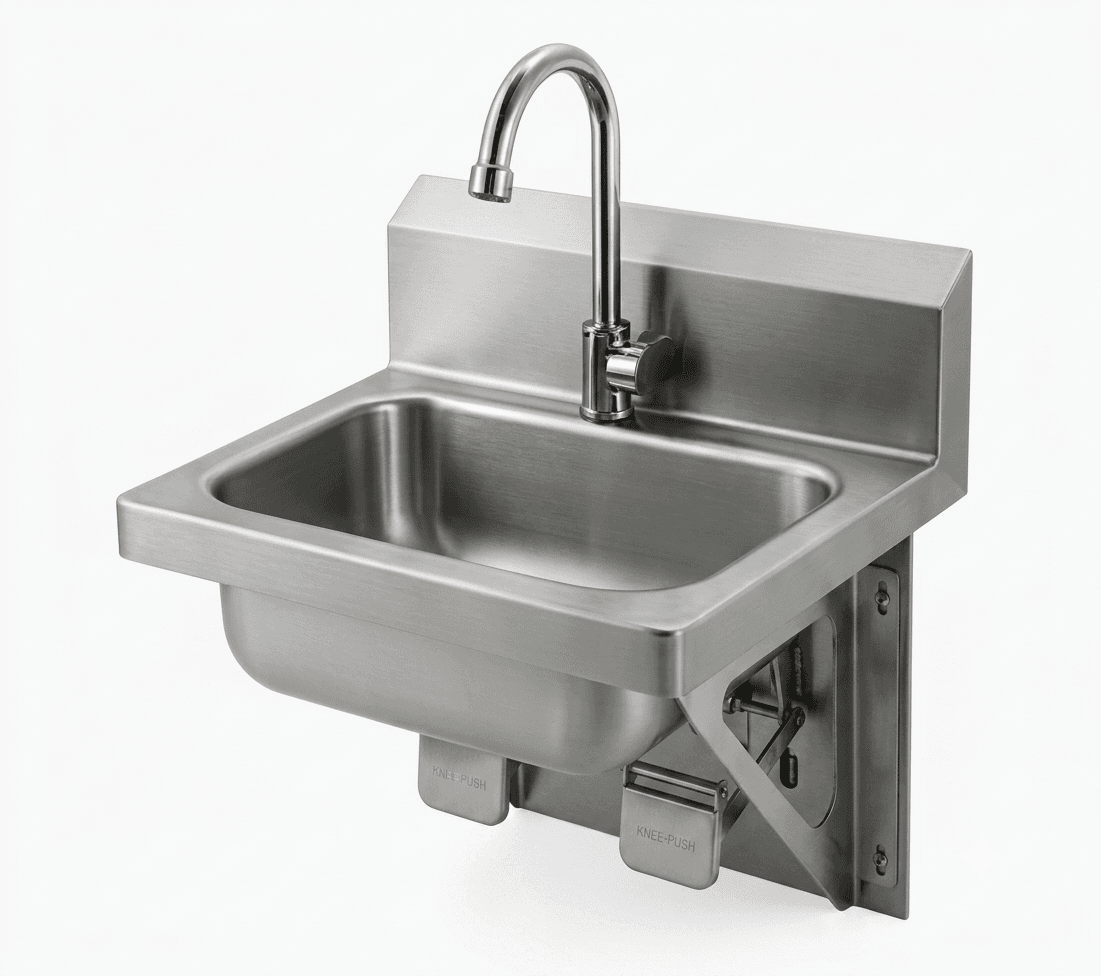 Knee Operated Hand Wash Sink