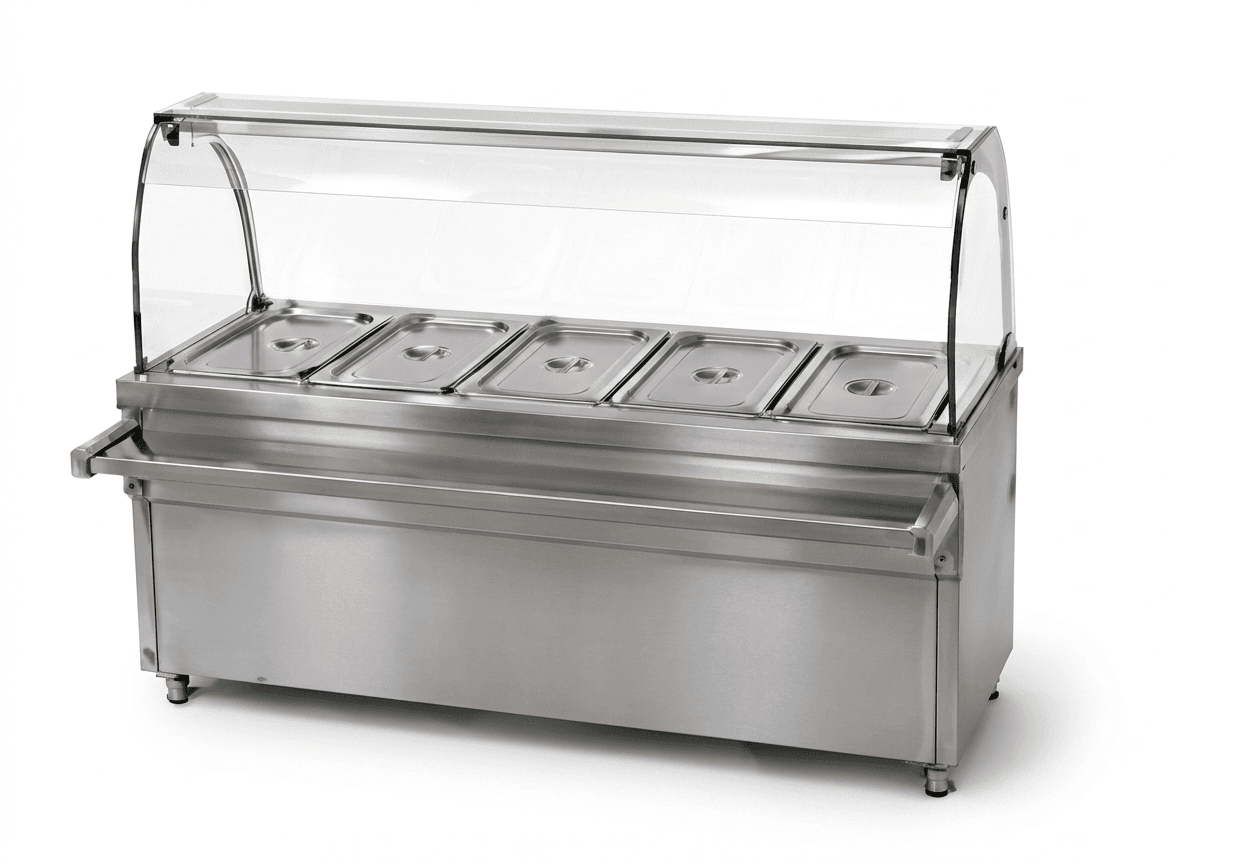 Bain Marie with Sneeze Guard