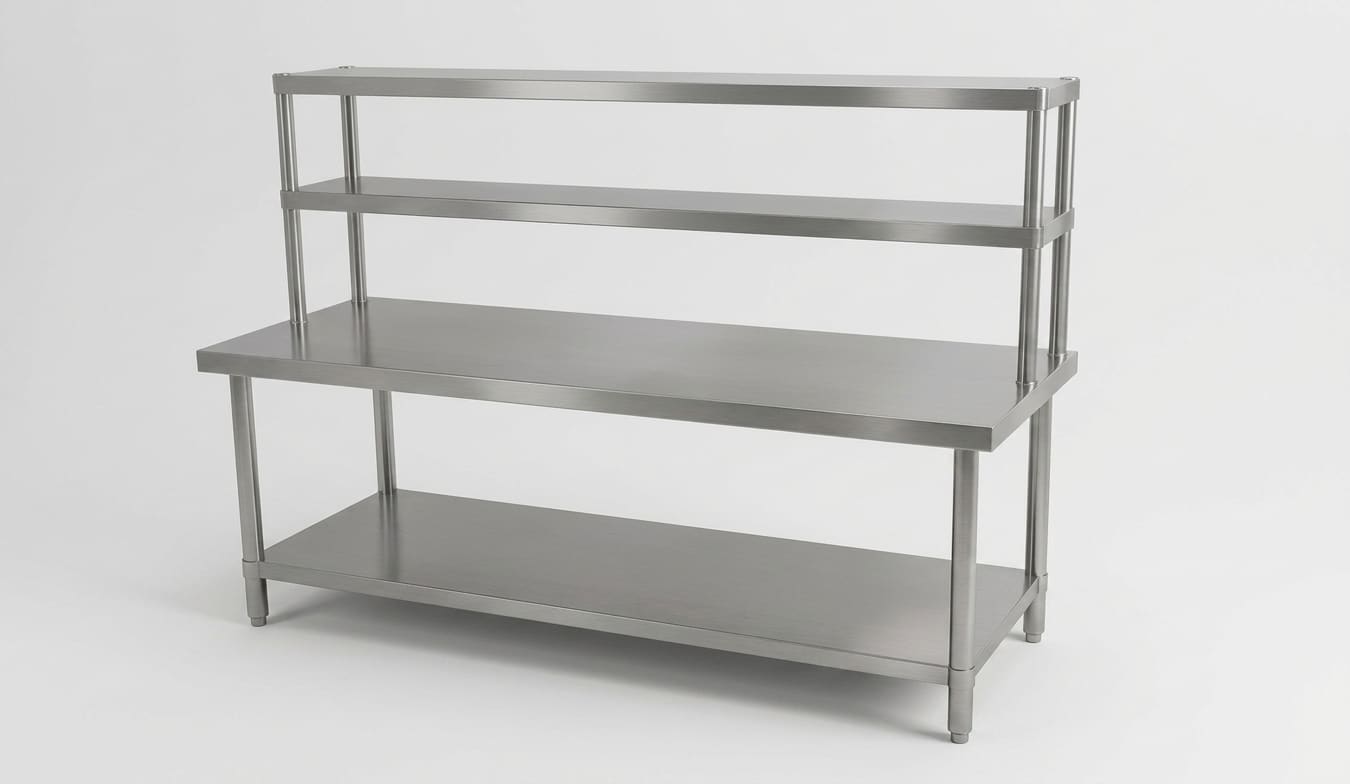 Work Table with Overshelves