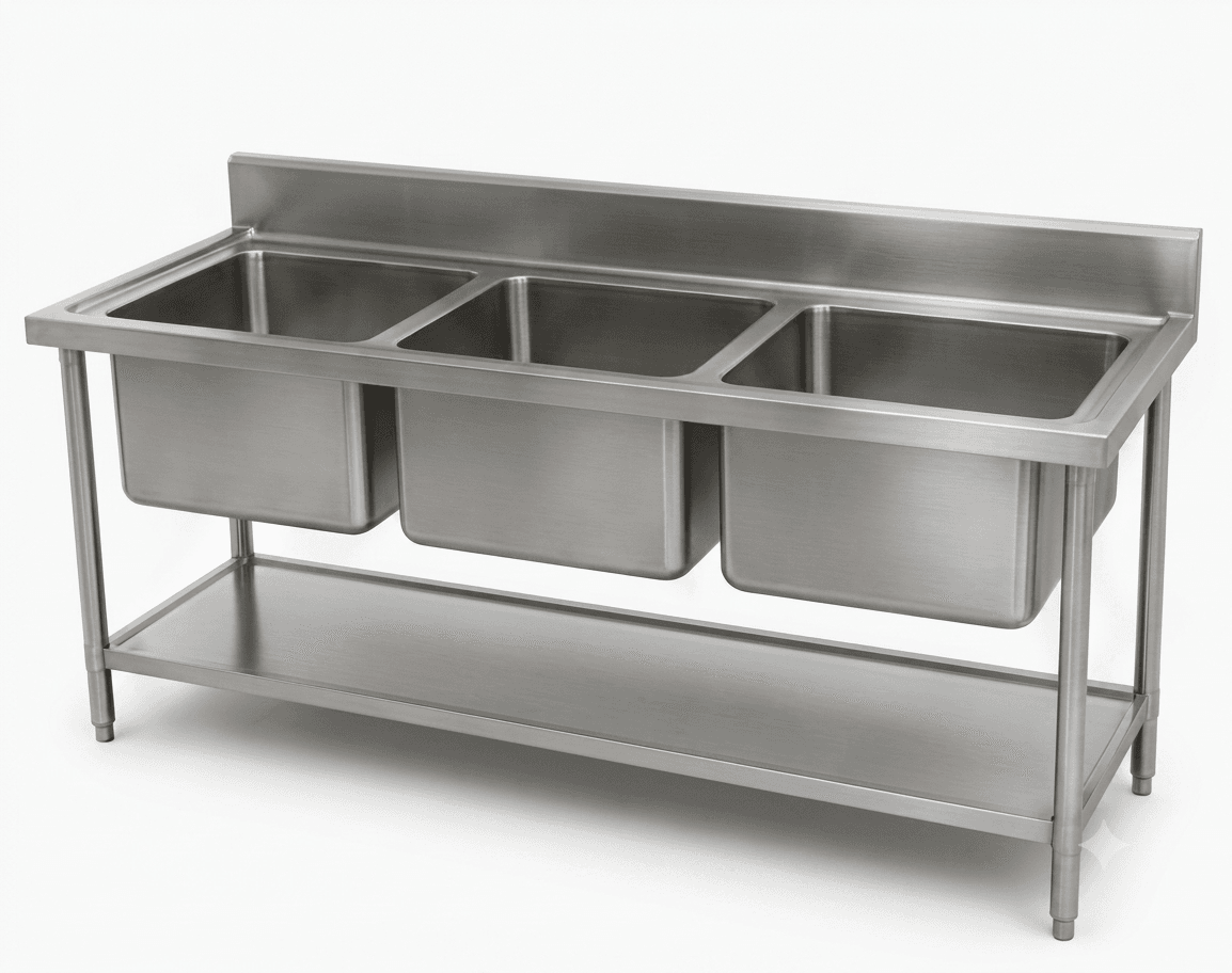 Three Bowl Sink