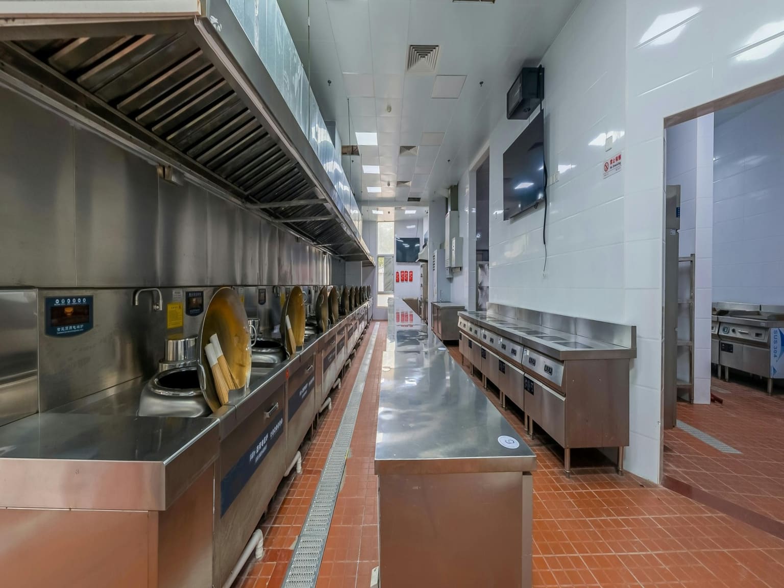 Commercial kitchen gallery hero showing a stainless steel kitchen line in Kenya